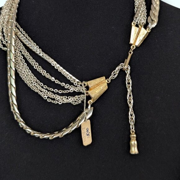 🍁V. Continental 10-Strand Chain Necklace - Picture 4 of 6